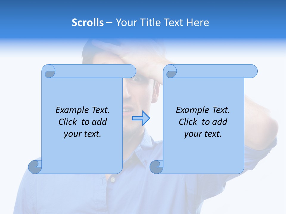 Businessman Mistake Stress PowerPoint Template