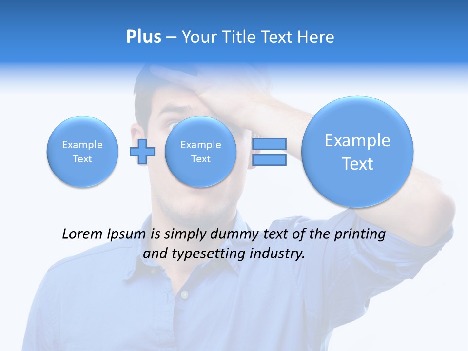 Businessman Mistake Stress PowerPoint Template