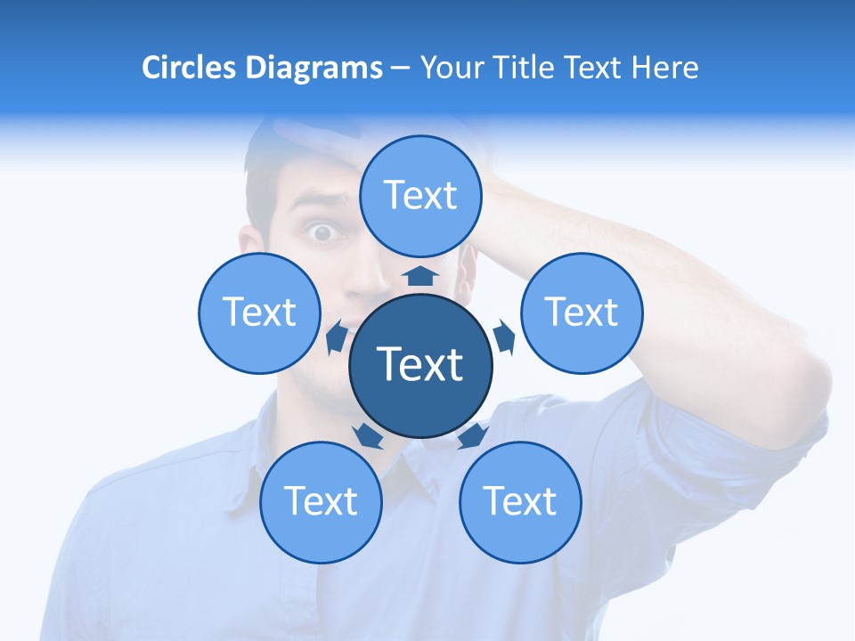 Businessman Mistake Stress PowerPoint Template