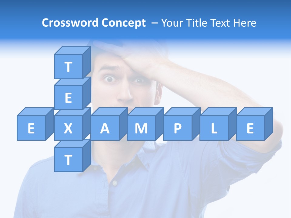 Businessman Mistake Stress PowerPoint Template