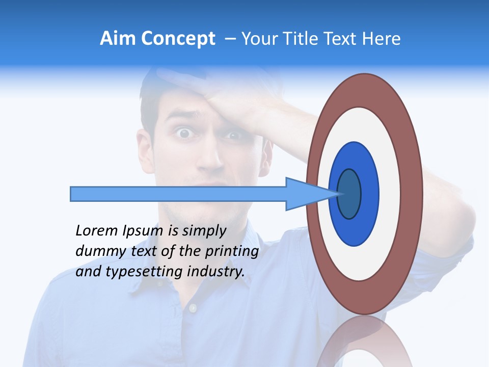 Businessman Mistake Stress PowerPoint Template