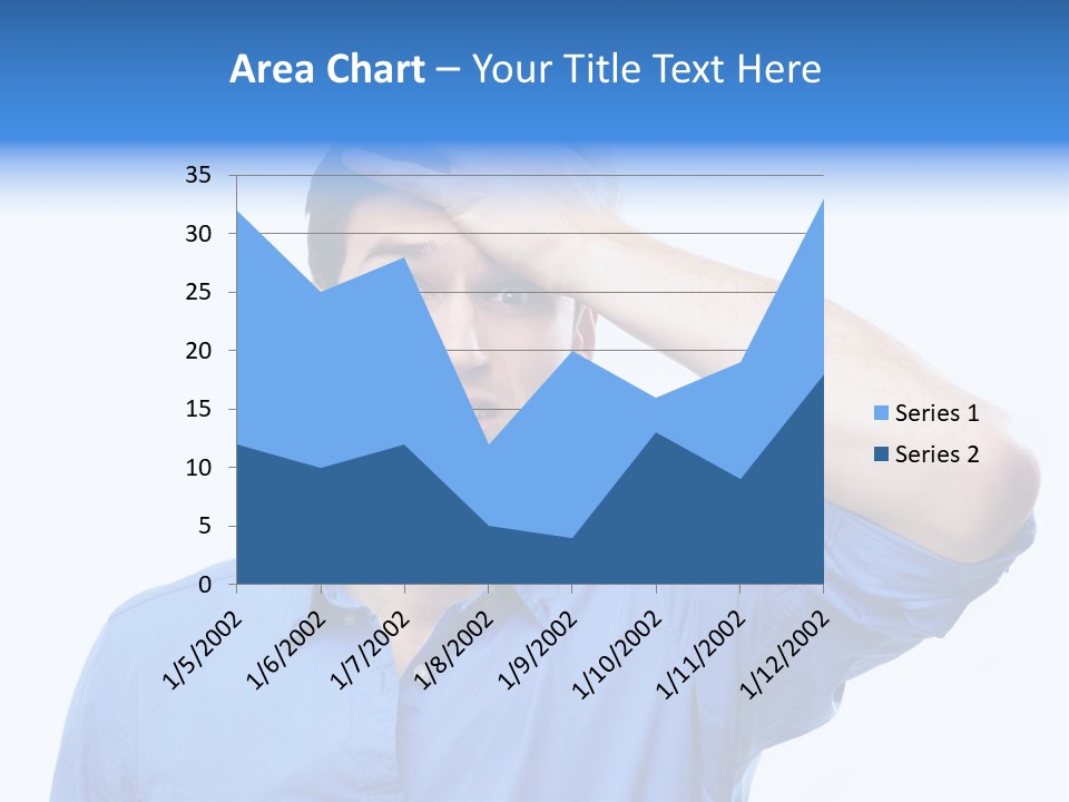 Businessman Mistake Stress PowerPoint Template