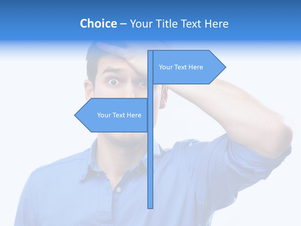 Businessman Mistake Stress PowerPoint Template