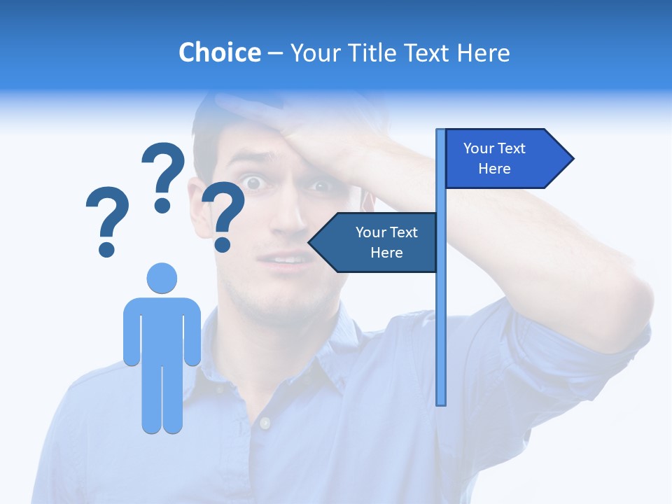 Businessman Mistake Stress PowerPoint Template