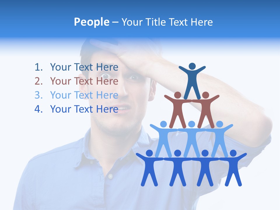 Businessman Mistake Stress PowerPoint Template