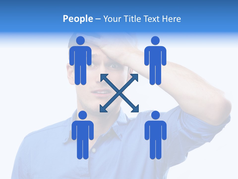 Businessman Mistake Stress PowerPoint Template