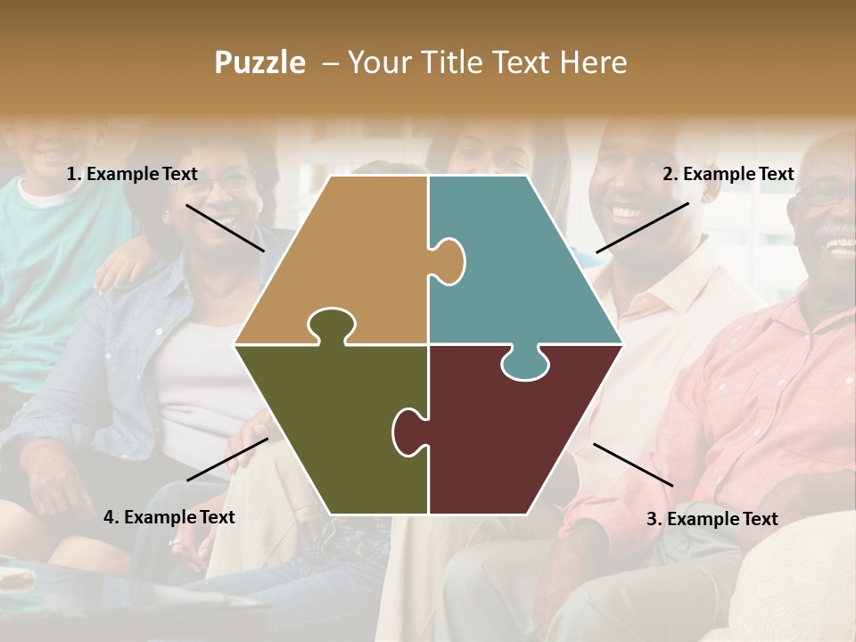 Eighties Multi Generation Family People PowerPoint Template