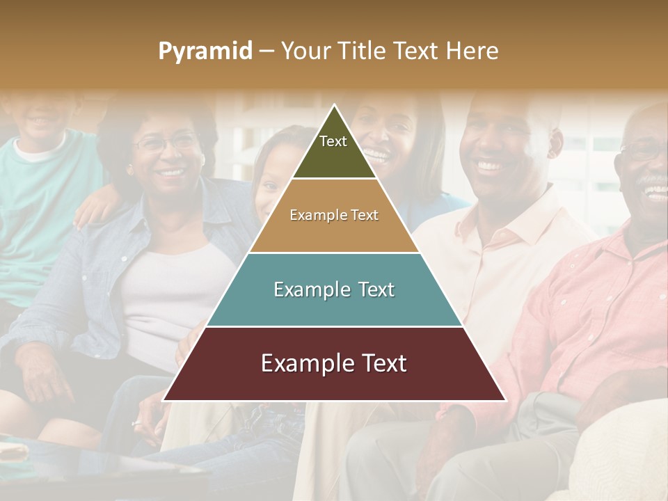 Eighties Multi Generation Family People PowerPoint Template