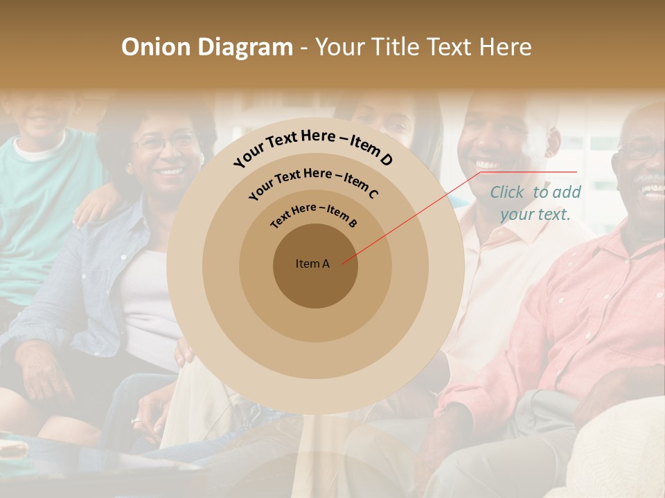 Eighties Multi Generation Family People PowerPoint Template