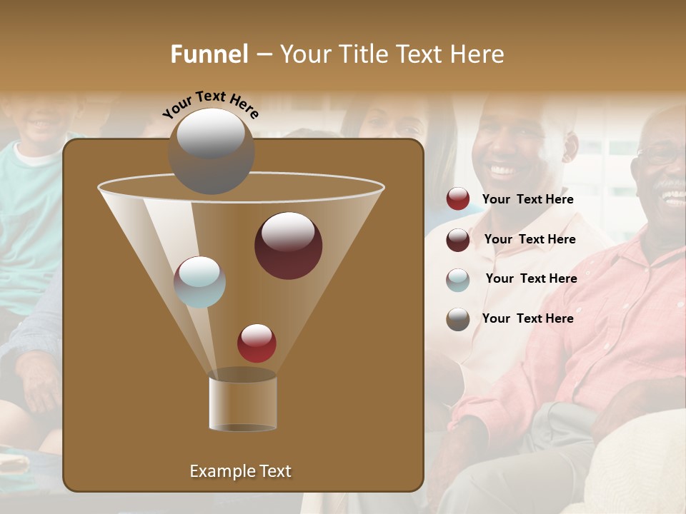 Eighties Multi Generation Family People PowerPoint Template