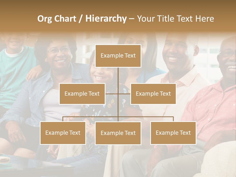 Eighties Multi Generation Family People PowerPoint Template