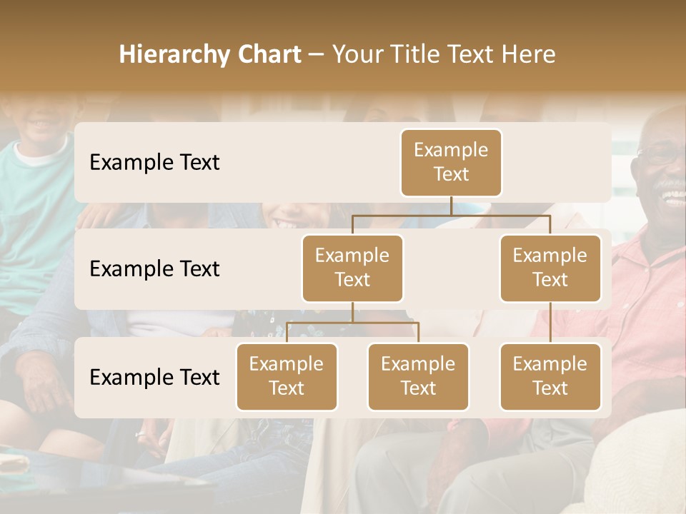 Eighties Multi Generation Family People PowerPoint Template