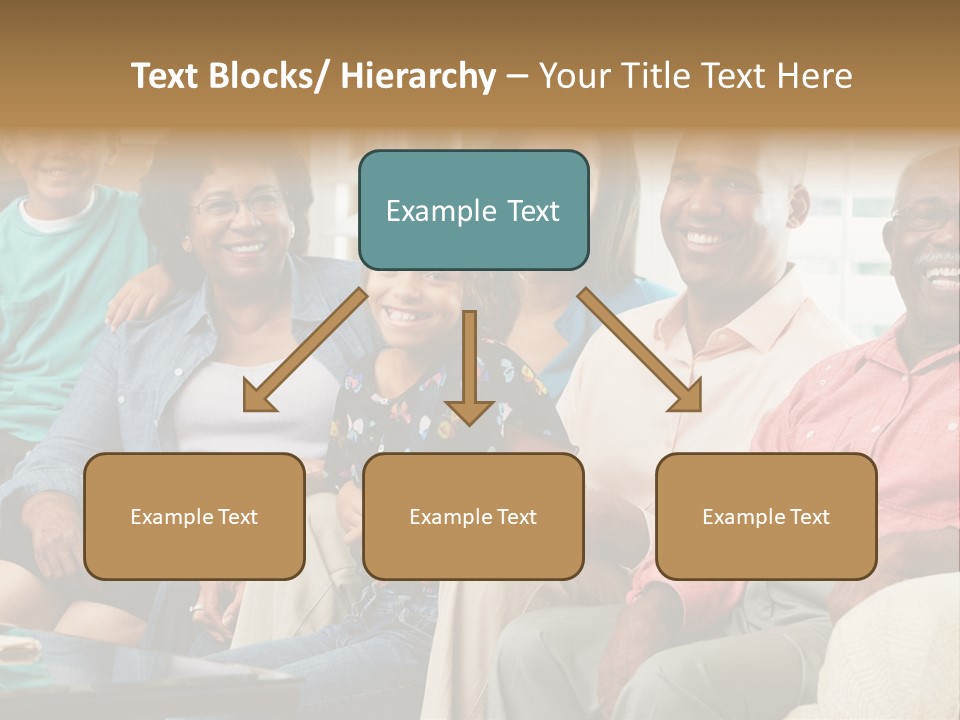 Eighties Multi Generation Family People PowerPoint Template