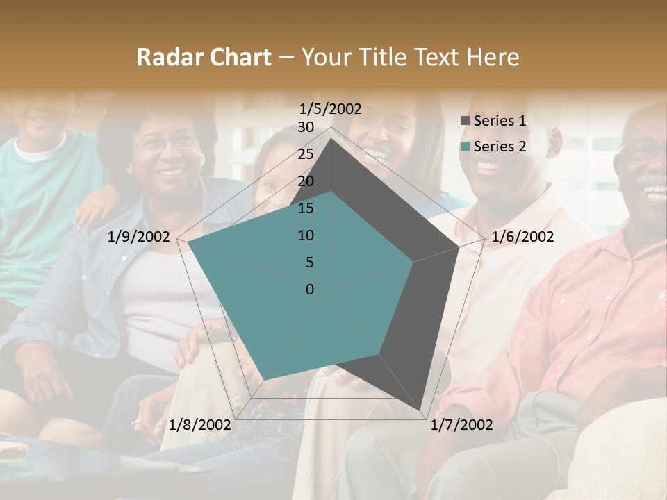Eighties Multi Generation Family People PowerPoint Template
