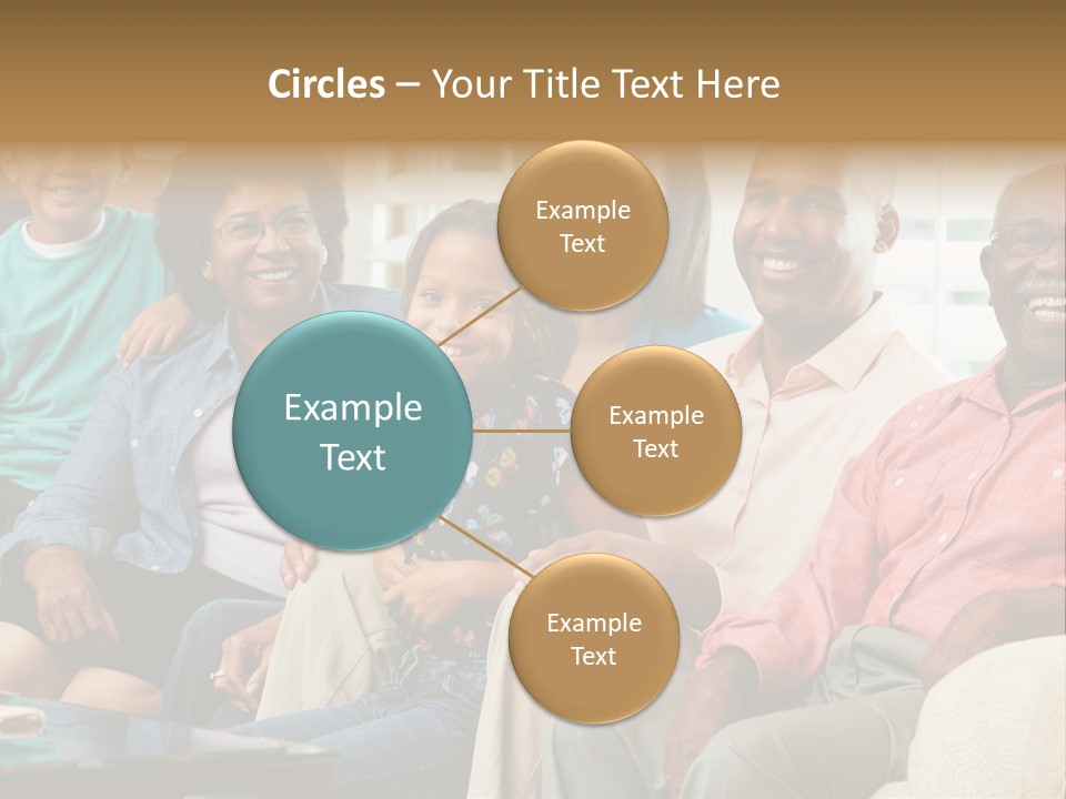 Eighties Multi Generation Family People PowerPoint Template