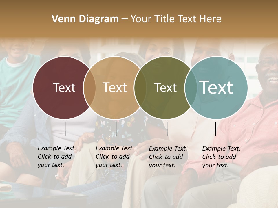 Eighties Multi Generation Family People PowerPoint Template