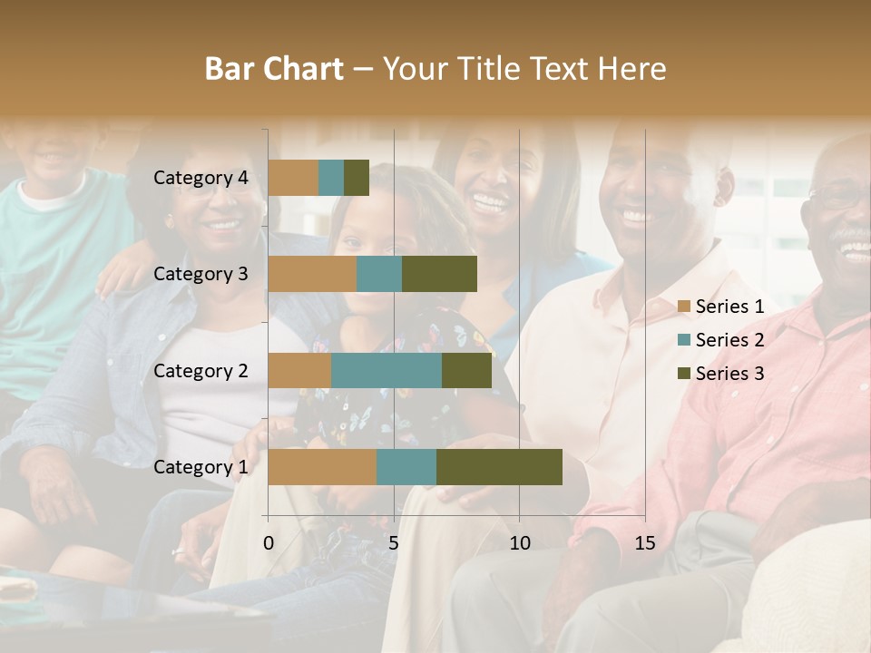 Eighties Multi Generation Family People PowerPoint Template