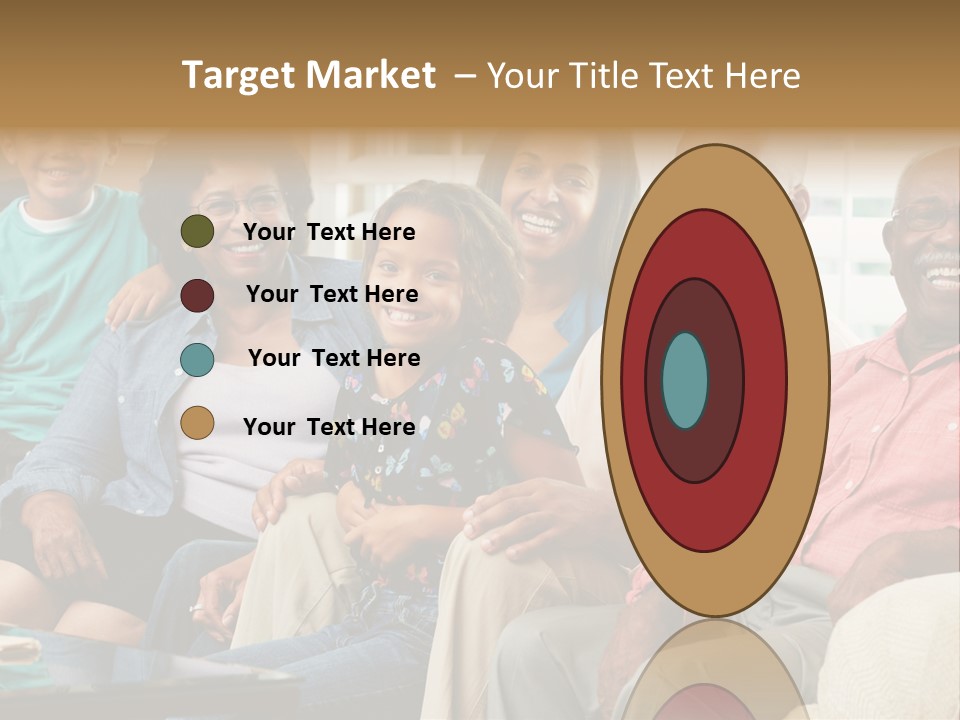 Eighties Multi Generation Family People PowerPoint Template