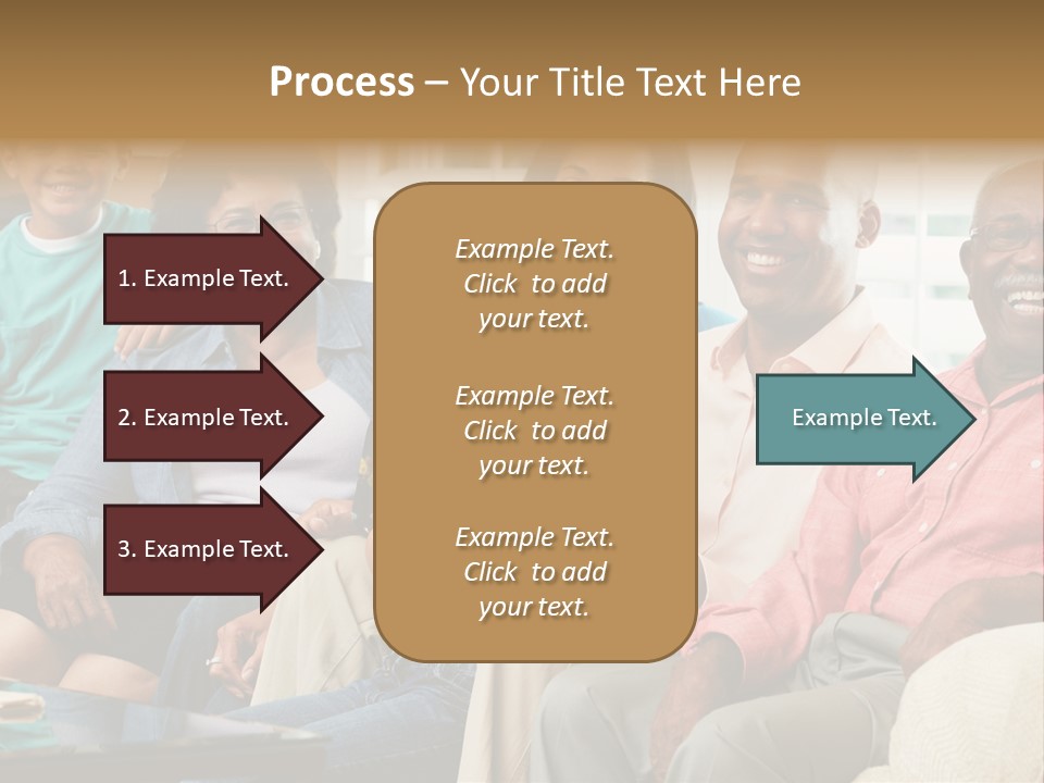 Eighties Multi Generation Family People PowerPoint Template