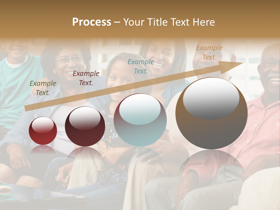 Eighties Multi Generation Family People PowerPoint Template