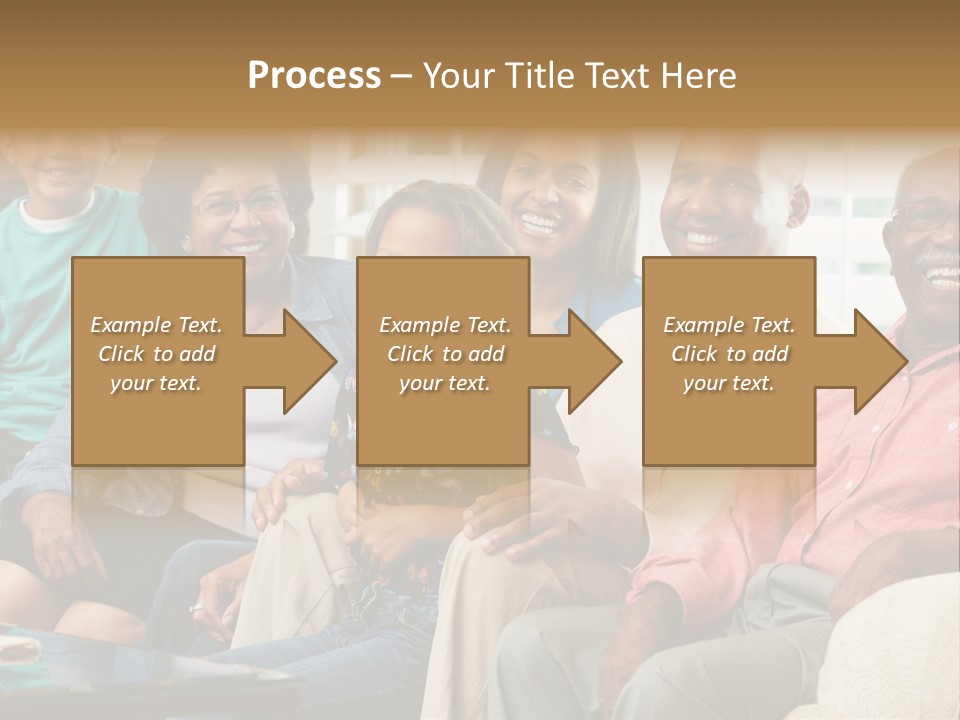 Eighties Multi Generation Family People PowerPoint Template