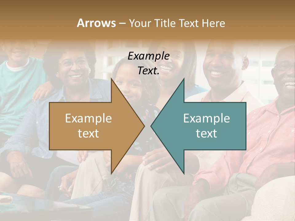 Eighties Multi Generation Family People PowerPoint Template