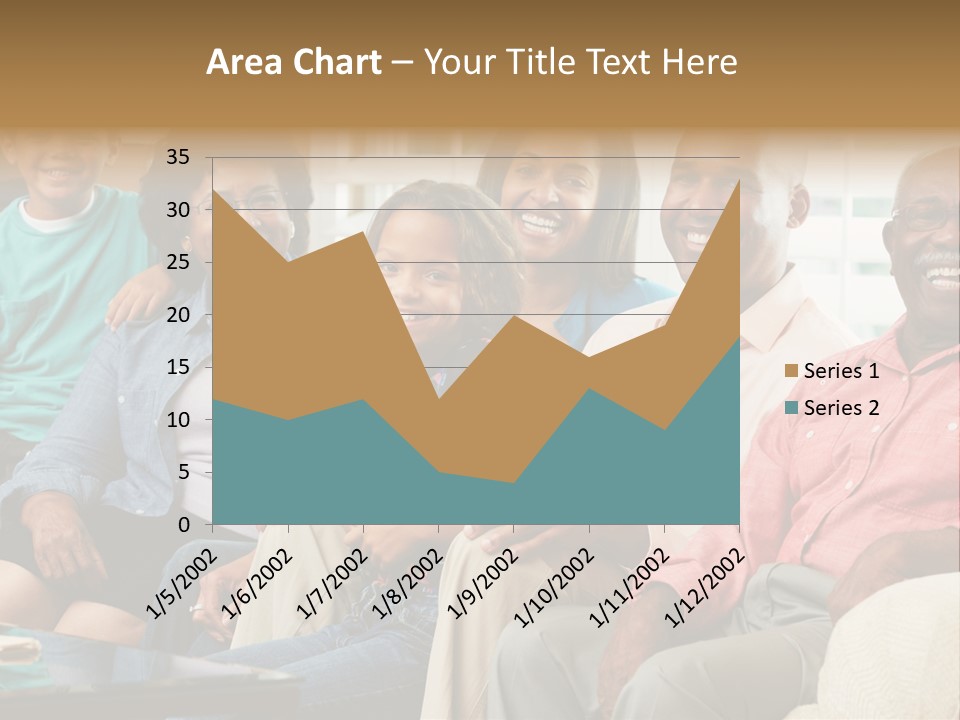 Eighties Multi Generation Family People PowerPoint Template