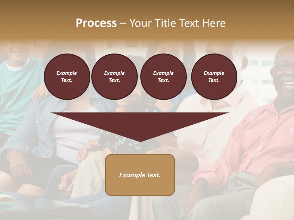 Eighties Multi Generation Family People PowerPoint Template