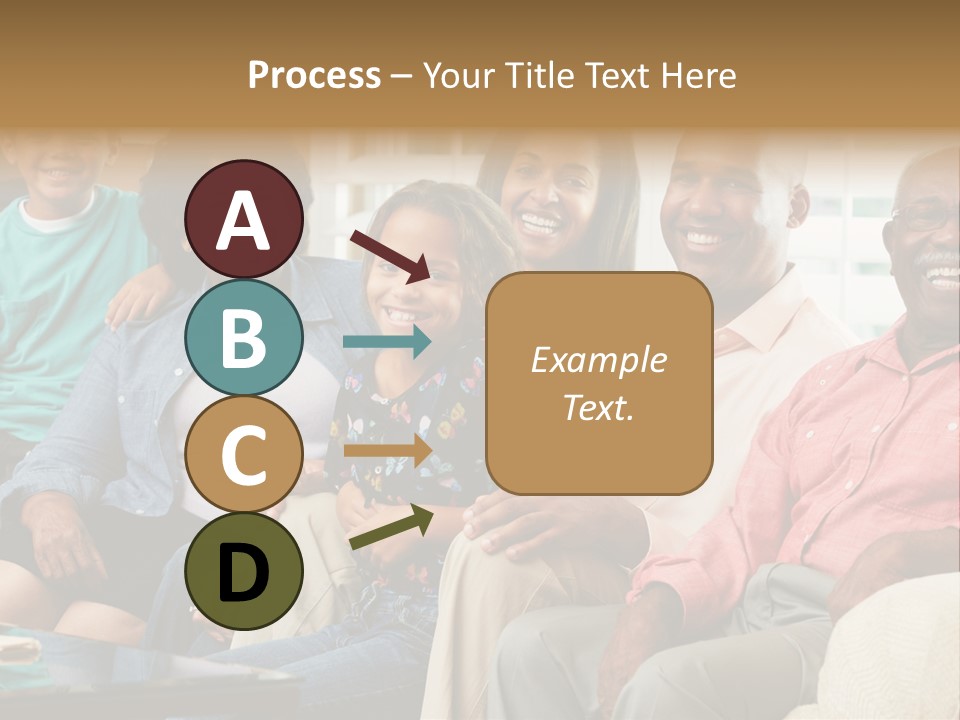 Eighties Multi Generation Family People PowerPoint Template