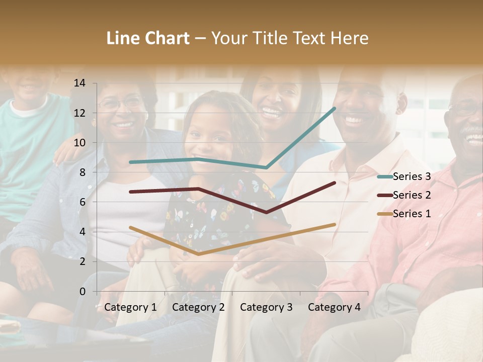 Eighties Multi Generation Family People PowerPoint Template