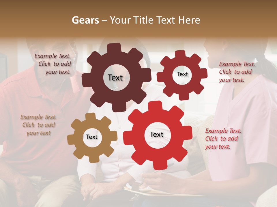 Black Discussing Visit PowerPoint Template