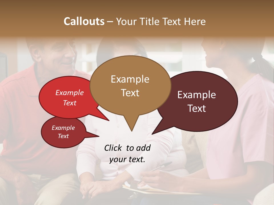 Black Discussing Visit PowerPoint Template