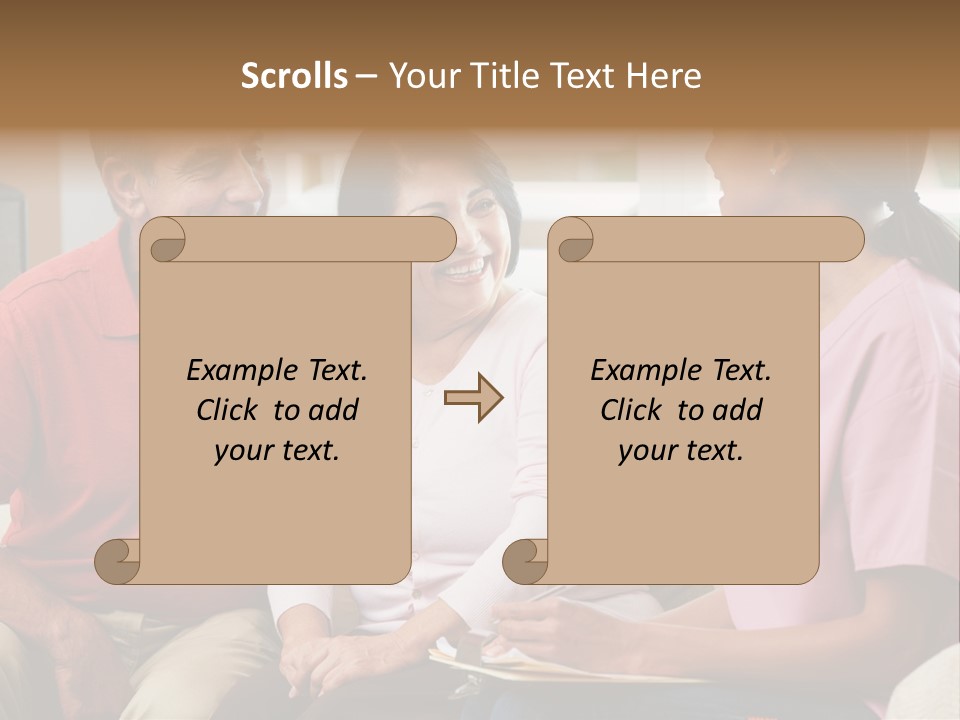 Black Discussing Visit PowerPoint Template