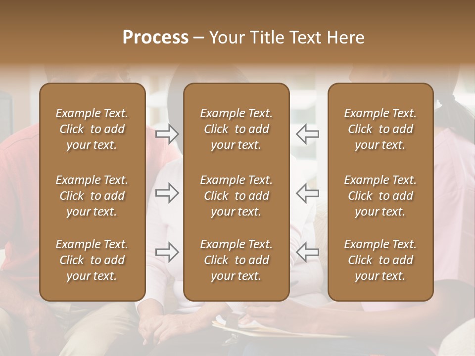 Black Discussing Visit PowerPoint Template