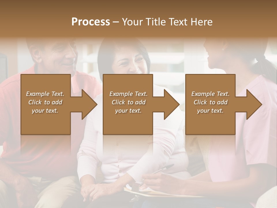 Black Discussing Visit PowerPoint Template