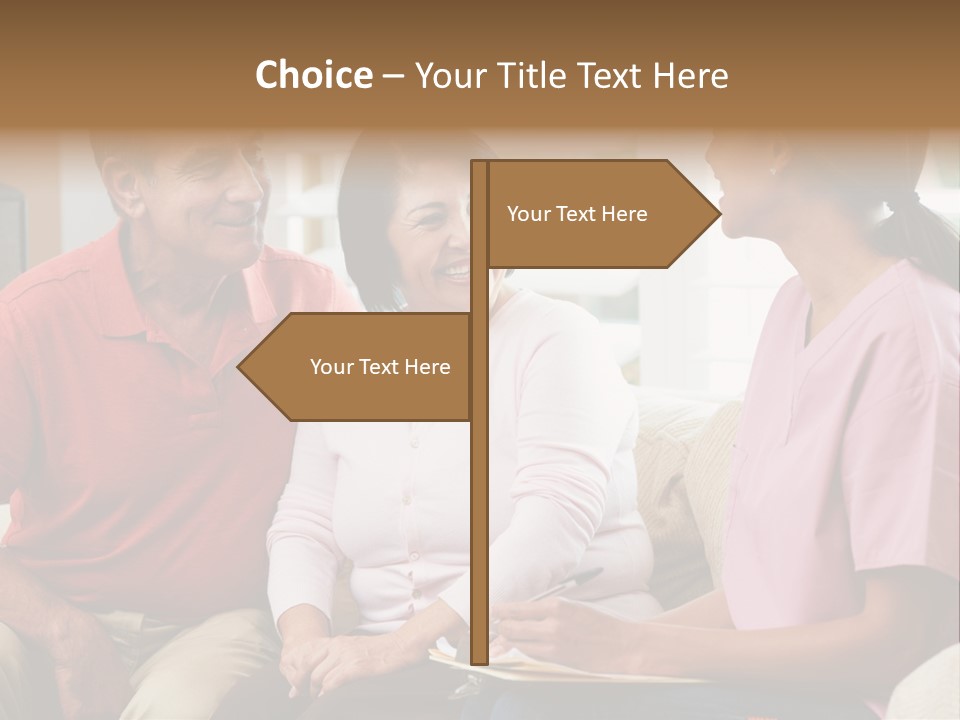Black Discussing Visit PowerPoint Template