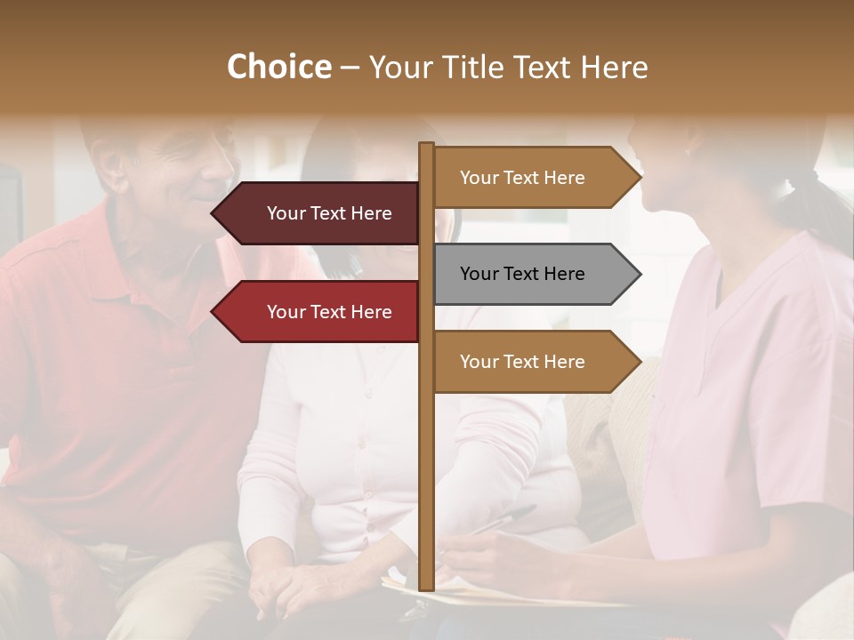 Black Discussing Visit PowerPoint Template