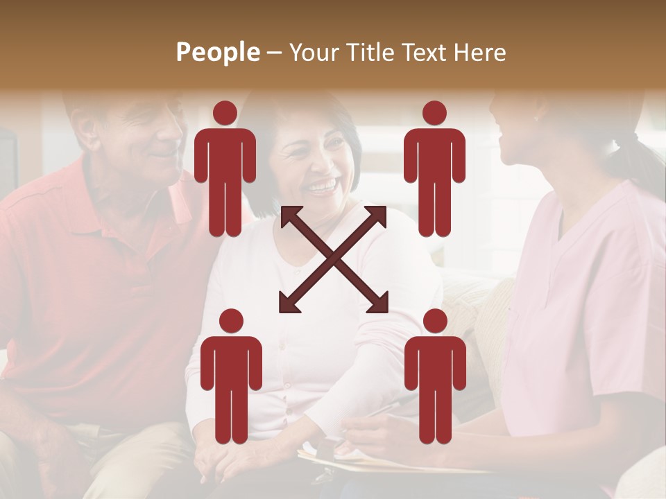 Black Discussing Visit PowerPoint Template