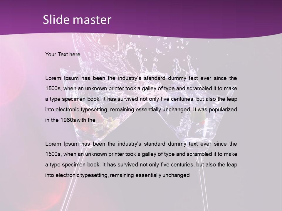 Gin Drink Party PowerPoint Template