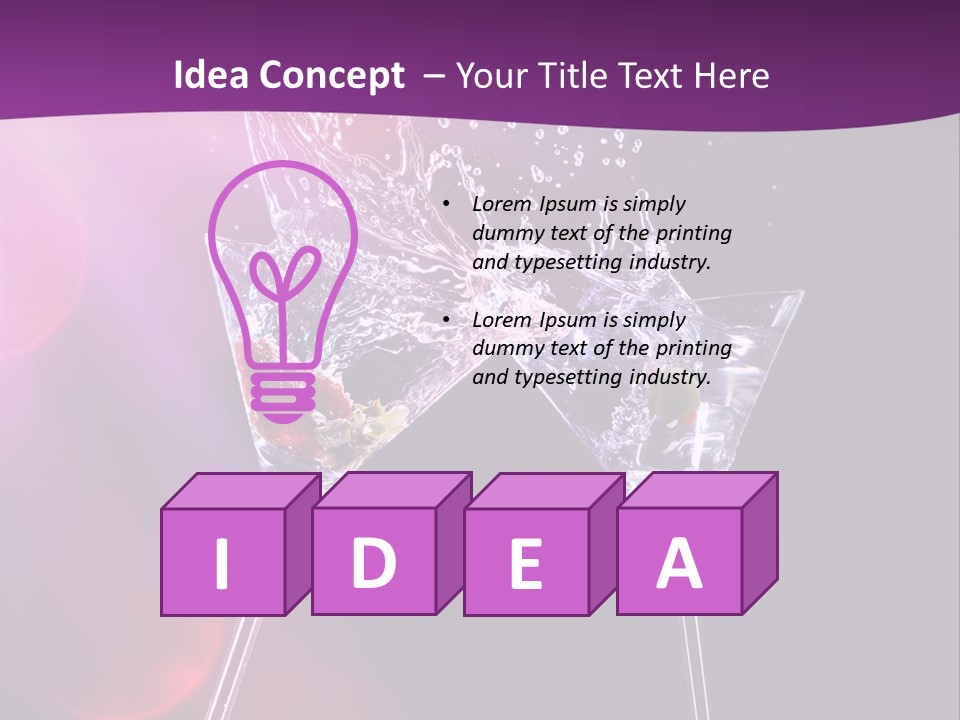 Gin Drink Party PowerPoint Template