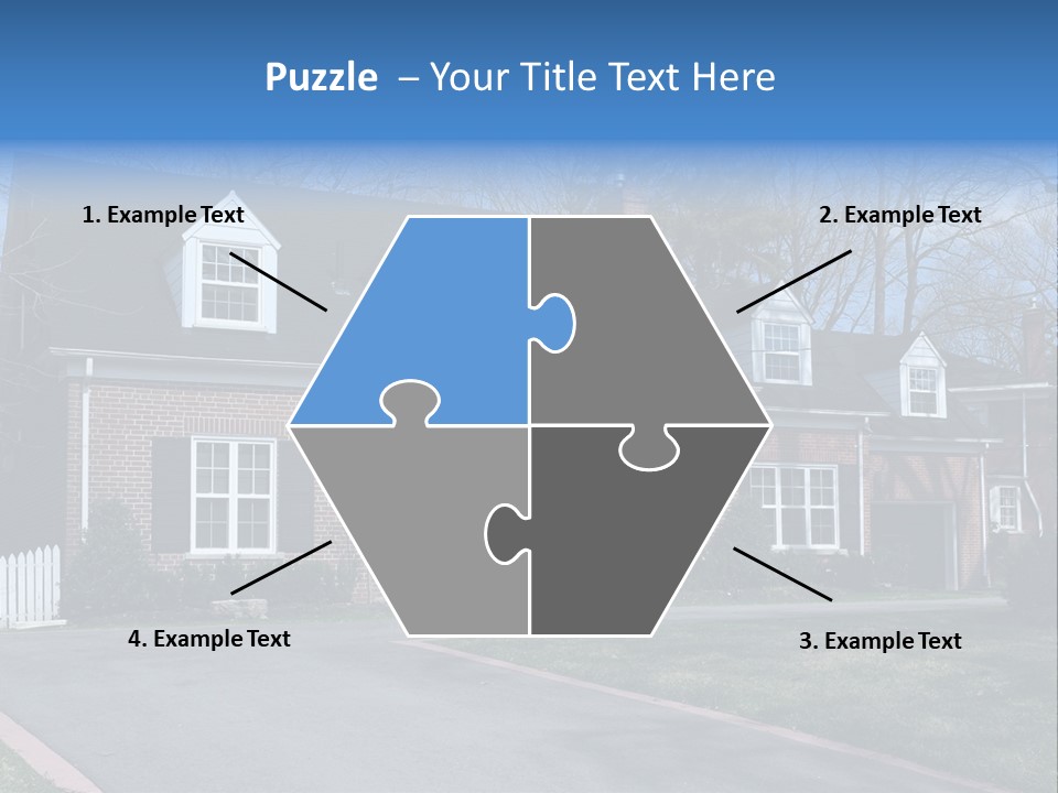 Exterior Dormer Window Driveway PowerPoint Template