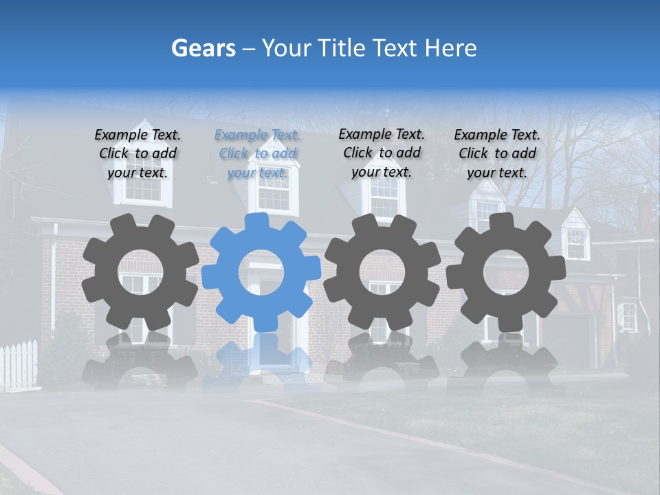 Exterior Dormer Window Driveway PowerPoint Template