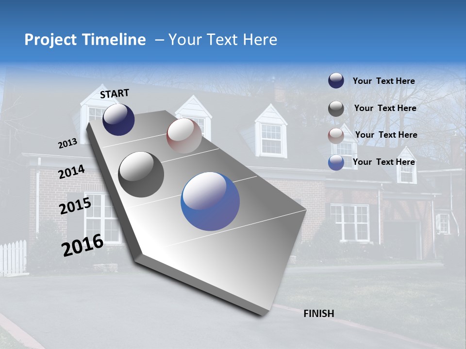 Exterior Dormer Window Driveway PowerPoint Template
