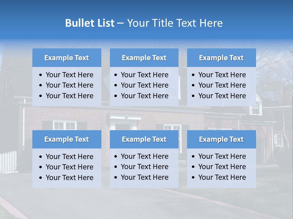 Exterior Dormer Window Driveway PowerPoint Template