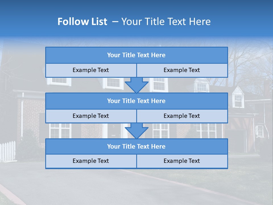 Exterior Dormer Window Driveway PowerPoint Template