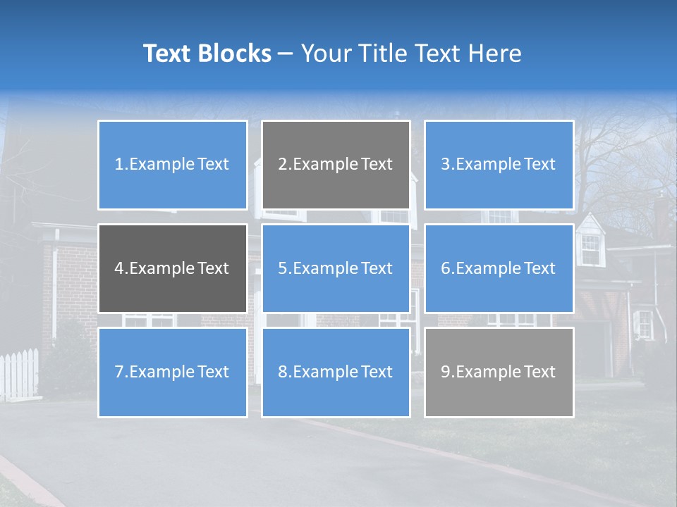 Exterior Dormer Window Driveway PowerPoint Template