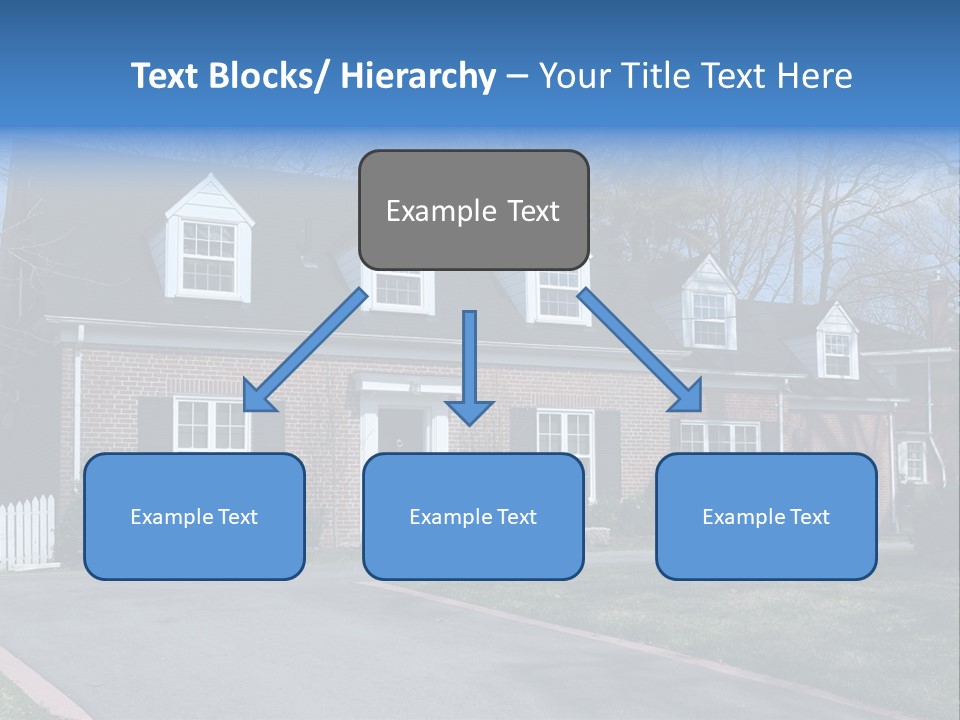 Exterior Dormer Window Driveway PowerPoint Template
