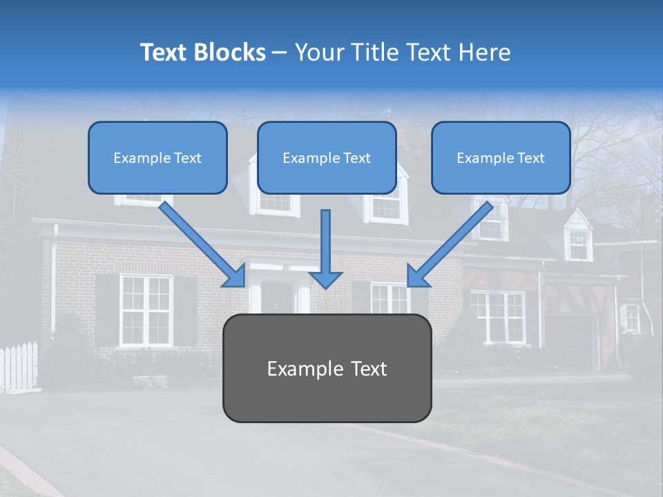 Exterior Dormer Window Driveway PowerPoint Template