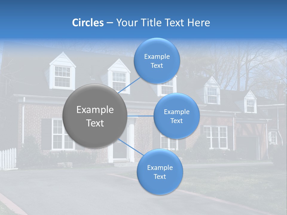 Exterior Dormer Window Driveway PowerPoint Template
