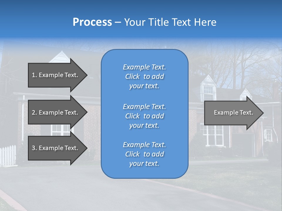 Exterior Dormer Window Driveway PowerPoint Template
